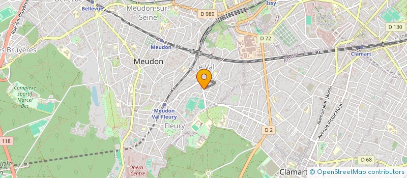 localisation de l'entreprise MADAME CECILE BOUILLET  MEUDON