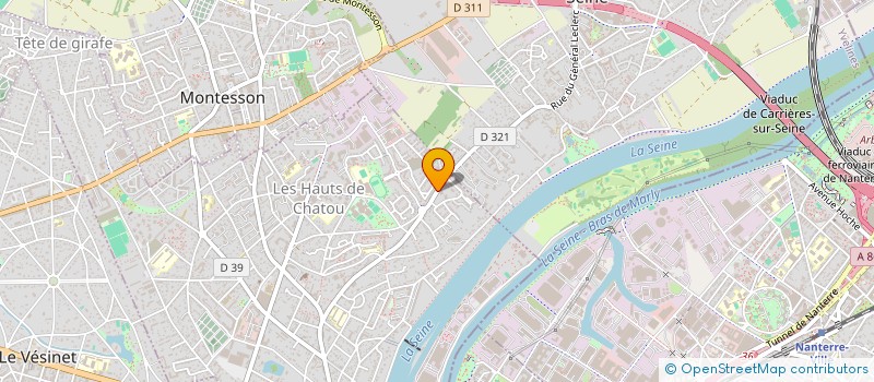 localisation de l'entreprise MADAME CECILE BOULLE à CHATOU