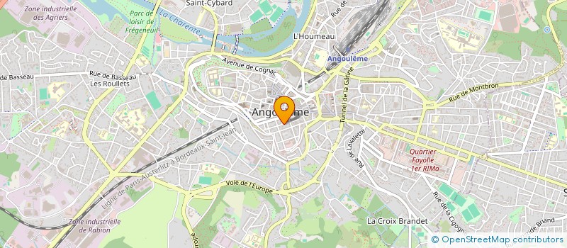 localisation de l'entreprise MADAME CECILE BOUR à ANGOULEME