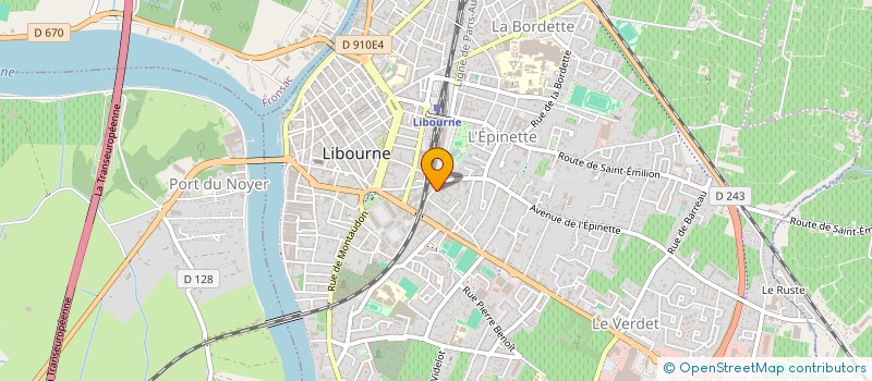 localisation de l'entreprise MADAME CECILE BOURDEAU  CASTILLON-LA-BATAILLE