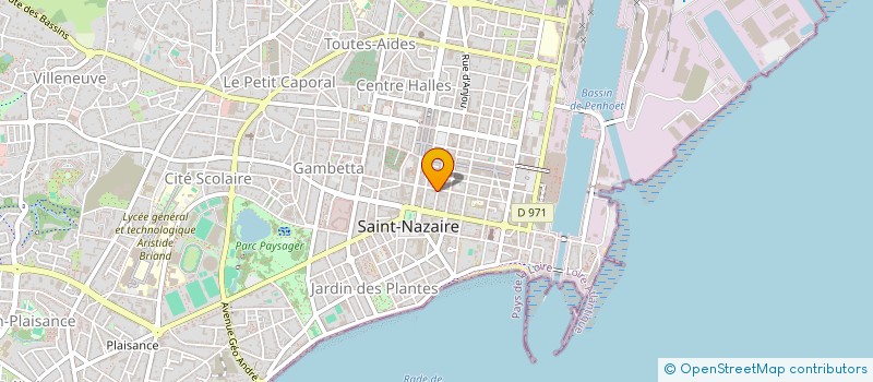 localisation de l'entreprise MADAME CECILE BOURDON  SAINT-NAZAIRE