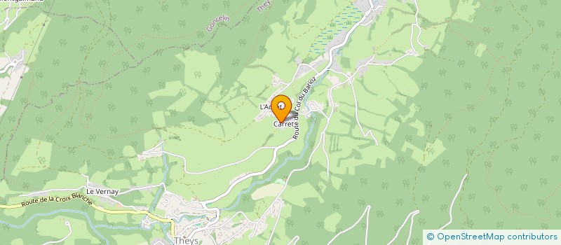 localisation de l'entreprise MADAME CECILE BOURGET  THEYS