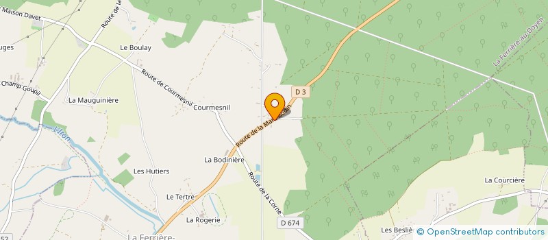 localisation de l'entreprise MADAME CECILE BOUSSIN à LA FERRIERE-AU-DOYEN