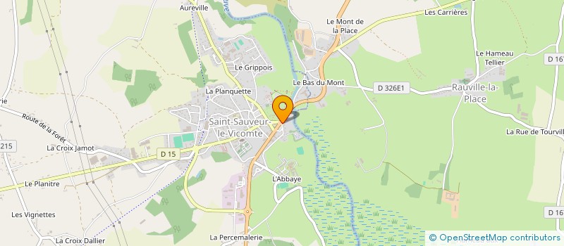localisation de l'entreprise MADAME CECILE BOUVAREL à SAINT-SAUVEUR-LE-VICOMTE