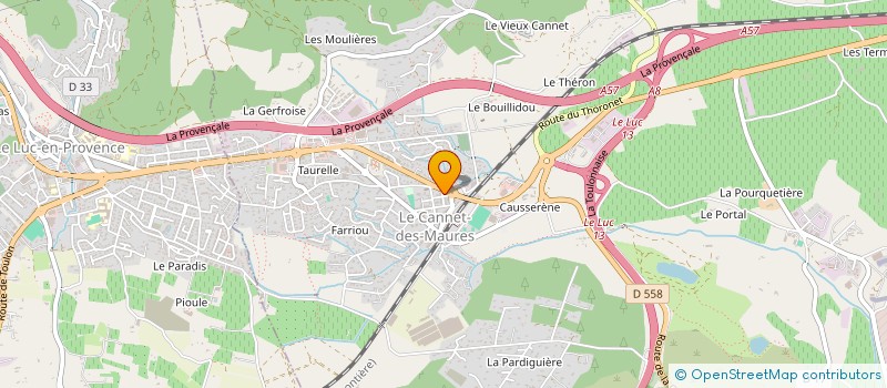 localisation de l'entreprise MADAME CECILE BOUVERET  LE CANNET-DES-MAURES