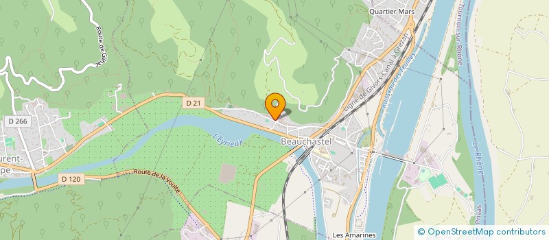 localisation de l'entreprise MADAME CECILE BOUVIER  SAINT-LAURENT-DU-PAPE