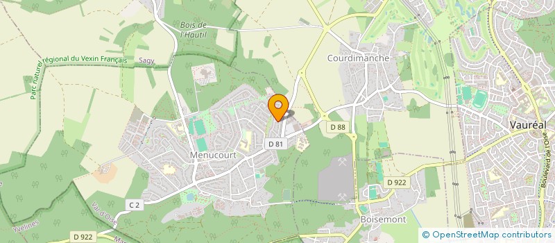 localisation de l'entreprise MADAME CECILE BOUYE  MENUCOURT