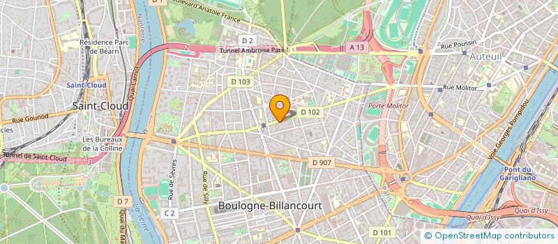 localisation de l'entreprise MADAME CECILE BOYER à BOULOGNE-BILLANCOURT