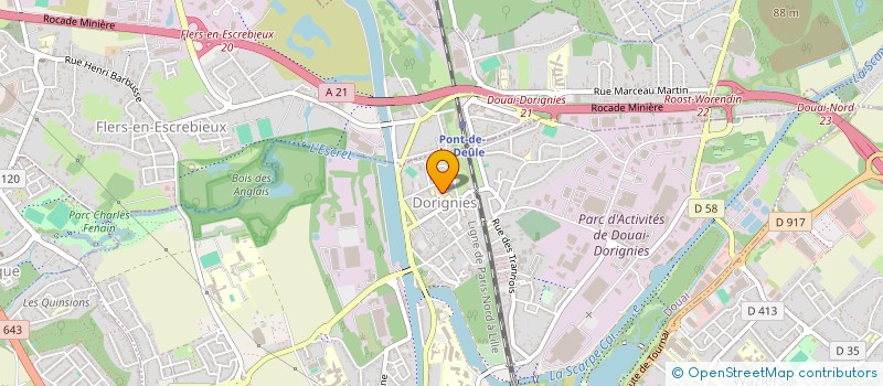 localisation de l'entreprise MADAME CECILE BRAEMS à DOUAI