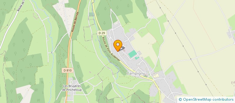 localisation de l'entreprise MADAME CECILE BRECHARD  CAMPIGNY