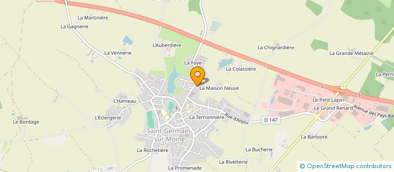 localisation de l'entreprise MADAME CECILE BREDEAUX à SEVREMOINE