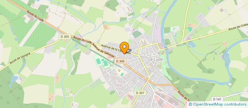 localisation de l'entreprise MADAME CECILE BRETON  LE LUDE