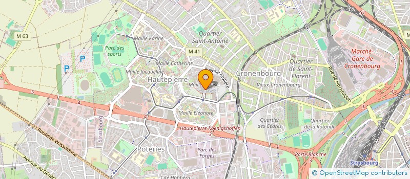 localisation de l'entreprise MADAME CECILE BRIGAND à STRASBOURG