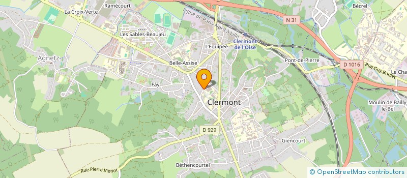 localisation de l'entreprise MADAME CECILE BRILLANT à CLERMONT