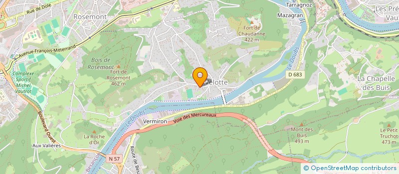 localisation de l'entreprise MADAME CECILE BRIZET à BESANCON