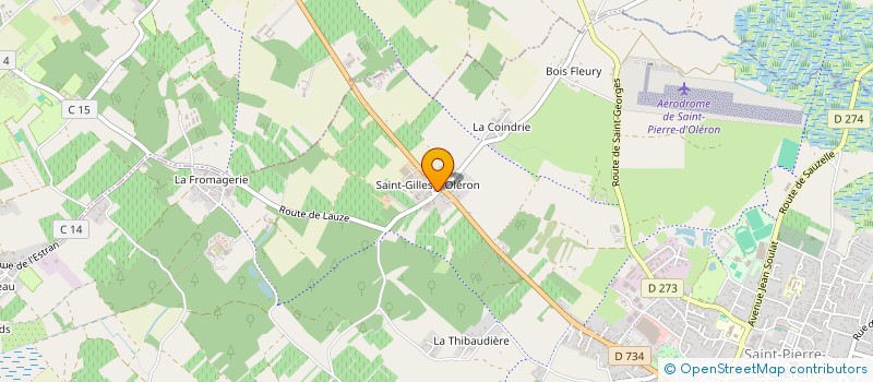 localisation de l'entreprise MADAME CECILE BROSSARD  LE CHATEAU-D'OLERON