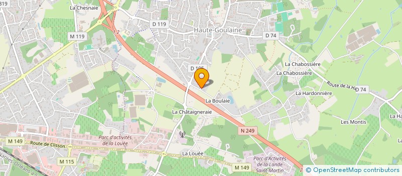 localisation de l'entreprise MADAME CECILE BROSSET  HAUTE-GOULAINE