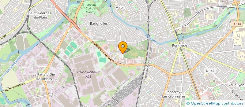 localisation de l'entreprise MADAME CECILE BROUARD  LE MANS