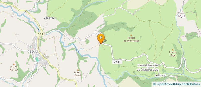 localisation de l'entreprise MADAME CECILE BRU  LACAUNE