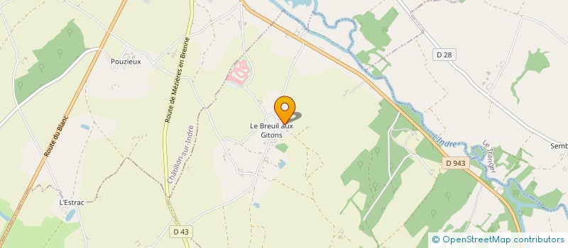 localisation de l'entreprise MADAME CECILE BRUN à LE BLANC