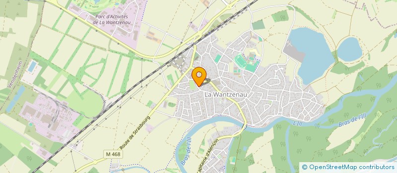 localisation de l'entreprise MADAME CECILE BRUNET  LA WANTZENAU