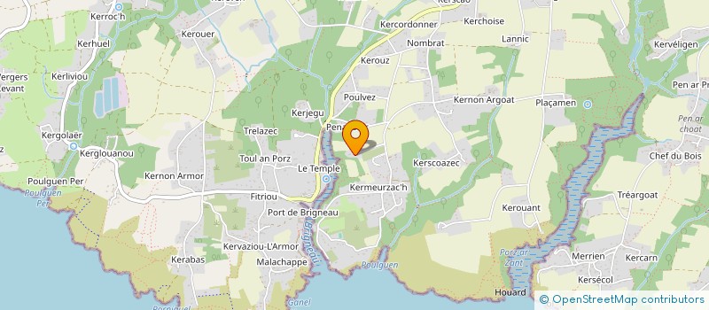 localisation de l'entreprise MADAME CECILE BRUNET à MOELAN-SUR-MER