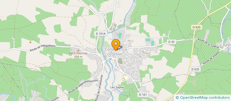 localisation de l'entreprise MADAME CECILE BUCCHIANERI  CONQUES-SUR-ORBIEL