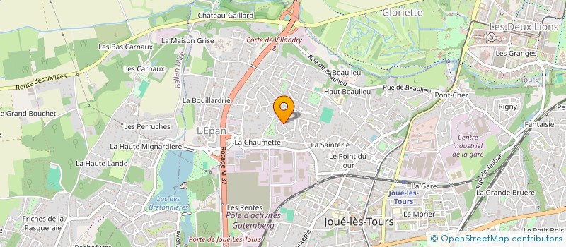 localisation de l'entreprise MADAME CECILE BULTEZ  JOUE-LES-TOURS