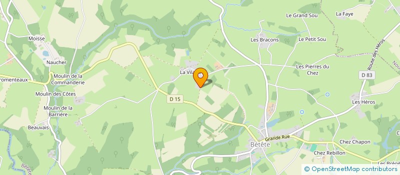 localisation de l'entreprise MADAME CECILE BURSON à ROCHES
