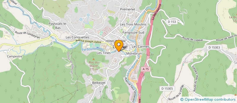 localisation de l'entreprise MADAME CECILE CABANEL à LODEVE