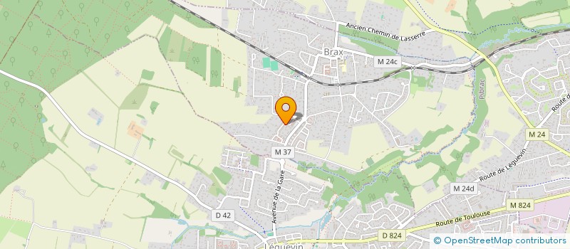 localisation de l'entreprise MADAME CECILE CACHAU  BRAX