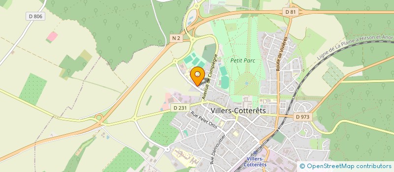 localisation de l'entreprise MADAME CECILE CAGAN  VILLERS-COTTERETS