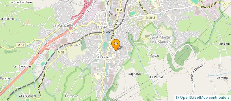 localisation de l'entreprise MADAME CECILE CALLET  SAINT-CHAMOND