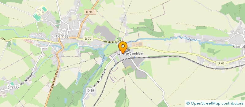 localisation de l'entreprise MADAME CECILE CAMBIER  CAMBLAIN-CHATELAIN