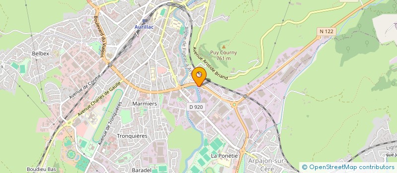 localisation de l'entreprise MADAME CECILE CAMPSERVEUX  AURILLAC