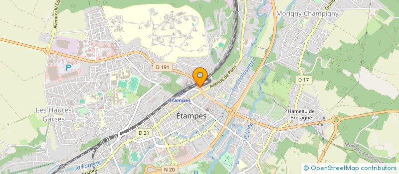 localisation de l'entreprise MADAME CECILE CARABIN  ETAMPES