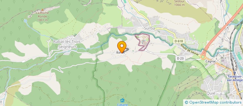 localisation de l'entreprise MADAME CECILE CARBONNE à TARASCON-SUR-ARIEGE