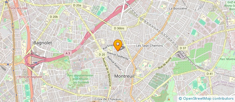 localisation de l'entreprise MADAME CECILE CARER à MONTREUIL