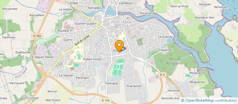 localisation de l'entreprise MADAME CECILE CARIOU à PONT-L'ABBE