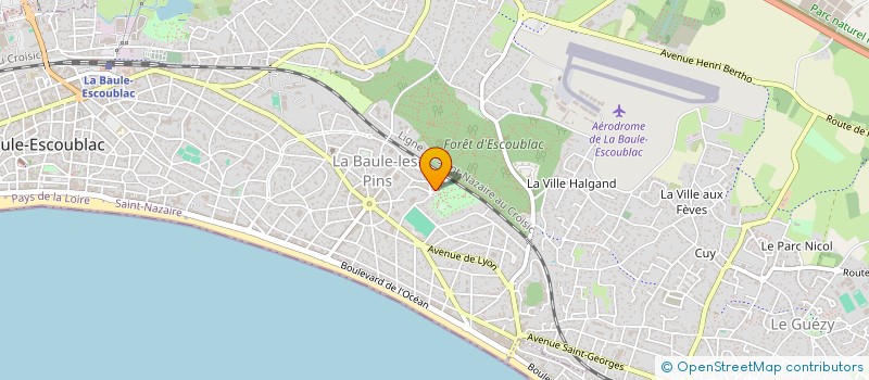 localisation de l'entreprise MADAME CECILE CARIOU à LA BAULE-ESCOUBLAC