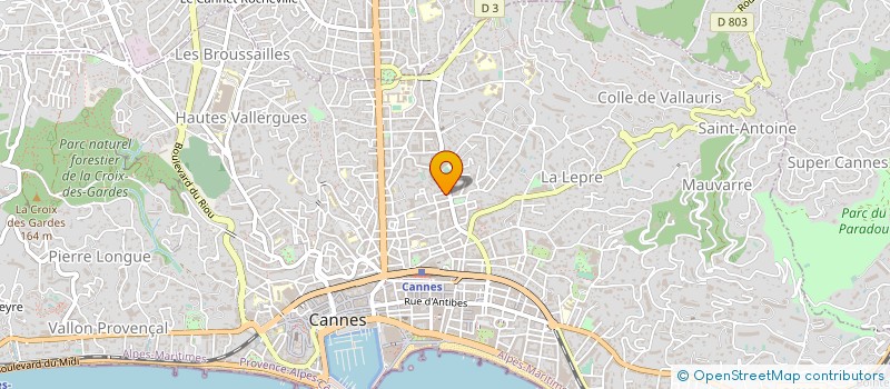 localisation de l'entreprise MADAME CECILE CARRAL à CANNES