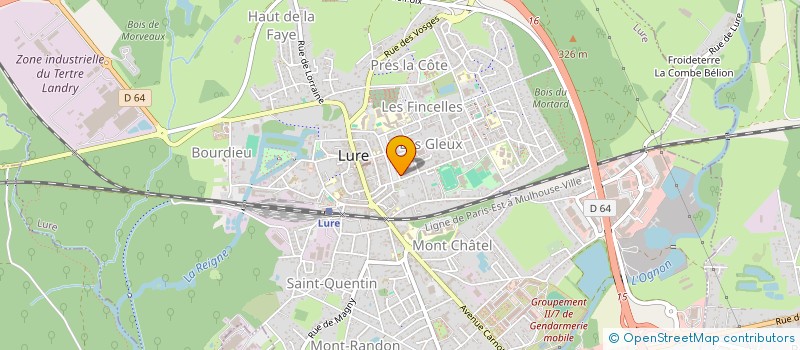 localisation de l'entreprise MADAME CECILE CASSARD  LURE