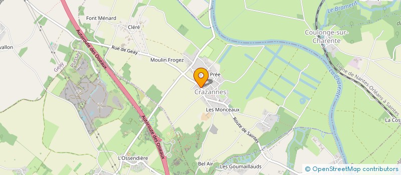 localisation de l'entreprise MADAME CECILE CASTAING  CRAZANNES