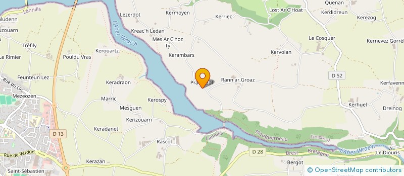 localisation de l'entreprise MADAME CECILE CASTEL à PLOUGUERNEAU