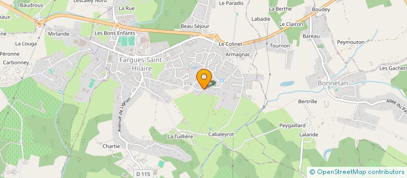 localisation de l'entreprise MADAME CECILE CASTERA  FARGUES-SAINT-HILAIRE