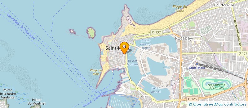 localisation de l'entreprise MADAME CECILE CASTILLON  SAINT-MALO