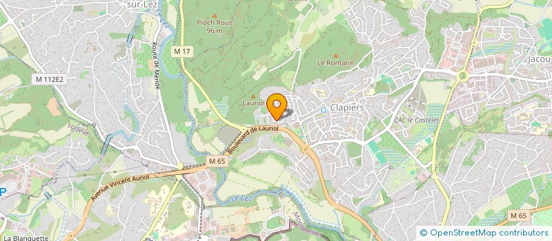 localisation de l'entreprise MADAME CECILE CAVRERA  CLAPIERS