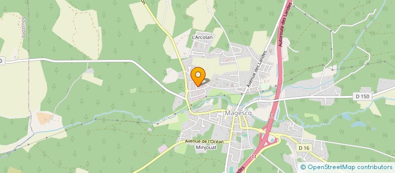 localisation de l'entreprise MADAME CECILE CAZAUX  MAGESCQ