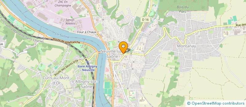 localisation de l'entreprise MADAME CECILE CAZE  NEUVILLE-SUR-SAONE