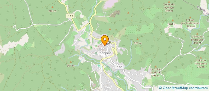 localisation de l'entreprise MADAME CECILE CHABERT  COTIGNAC